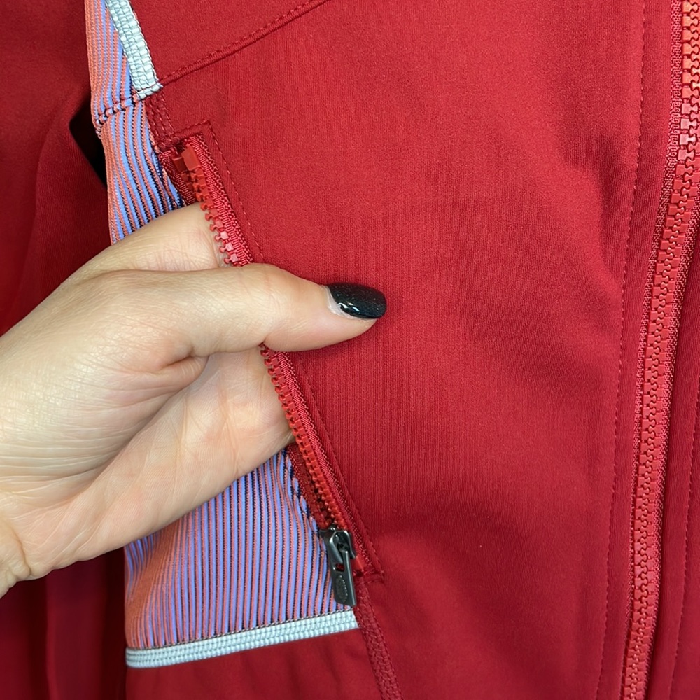 NWT Free People Movement Hardio Cardio Jacket - Red Grape - Size Small - Picture 5 of 16